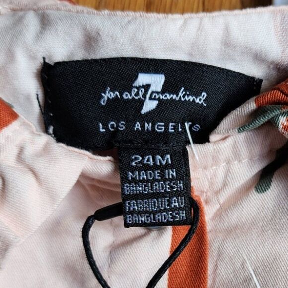 Girl's 24M Blouse & Jeans | Peter Pan Collar | 7 For All Mankind | Ruffles - Picture 7 of 7